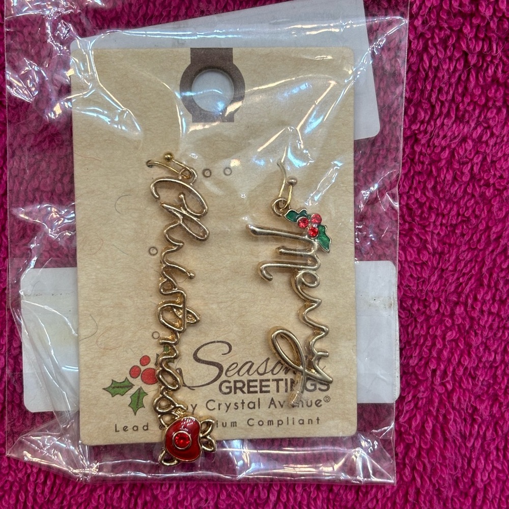 Christmas earrings